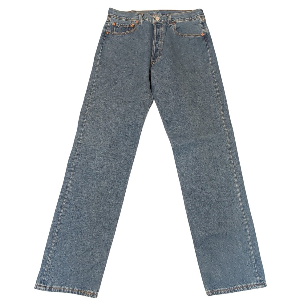 Vintage Levi's 501 XX Men's Sz 38x34 UK Made Straight Button Fly '98 Starch READ